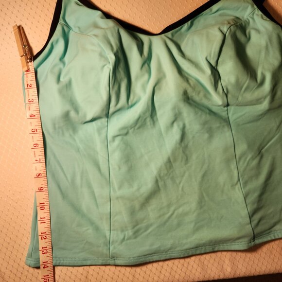 MiracleSuit Tankini top and bottom swimsuit Size 24W Light Blue - Picture 5 of 13